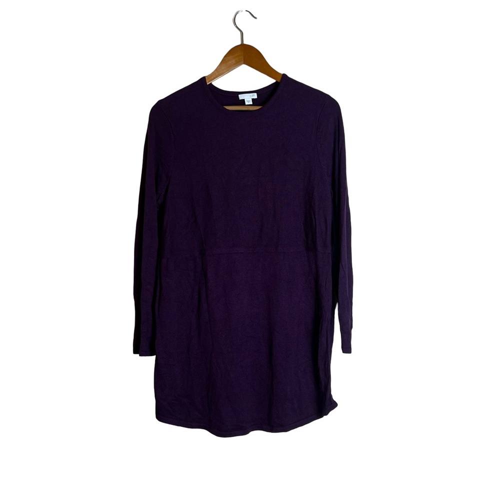 J. Jill purple wool blend long sleeve sweater. Size medium